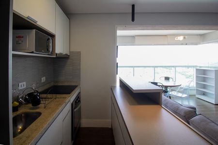 Apartamento para alugar com 43m², 1 quarto e 1 vaga Apartamento para alugar com 43m², 1 quarto e 1 vagaCozinha Americana