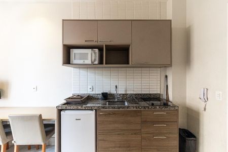 Cozinha de kitnet/studio à venda com 1 quarto, 30m² em Centro Histórico de São Paulo, São Paulo