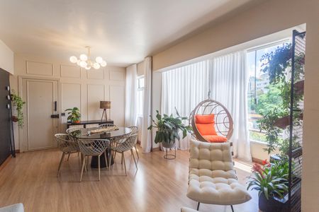 Sala de apartamento à venda com 3 quartos, 96m² em Grajaú, Belo Horizonte