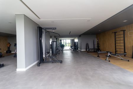 Apartamento para alugar com 42m², 1 quarto e 1 vaga Apartamento para alugar com 42m², 1 quarto e 1 vagaÁrea comum - Academia