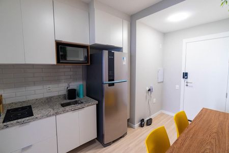 Cozinha de kitnet/studio para alugar com 1 quarto, 35m² em Vila Clementino, São Paulo