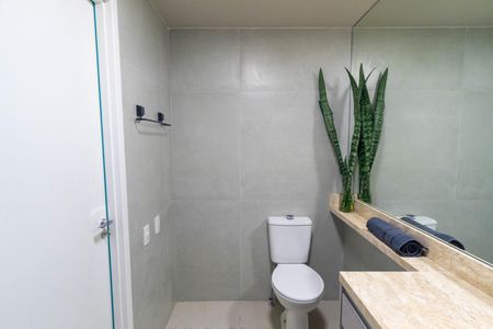 Banheiro da Suíte de kitnet/studio para alugar com 1 quarto, 35m² em Vila Clementino, São Paulo