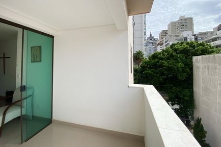 Varanda da Sala de apartamento à venda com 3 quartos, 107m² em Funcionários, Belo Horizonte