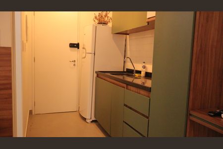 Cozinha de kitnet/studio à venda com 1 quarto, 22m² em Consolação, São Paulo