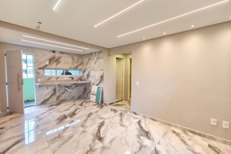 Sala e Cozinha de apartamento à venda com 2 quartos, 48m² em Manoel da Nobrega, Campinas