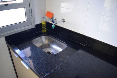 Apartamento para alugar com 77m², 1 quarto e 2 vagasCozinha e Área de Serviço