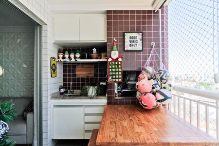 Varanda de apartamento à venda com 3 quartos, 123m² em Carandiru, São Paulo