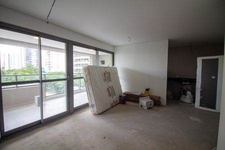 Sala de apartamento à venda com 2 quartos, 81m² em Brooklin, São Paulo