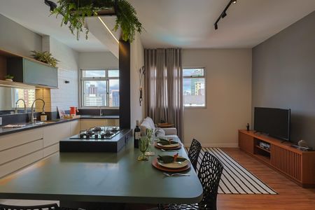 Sala de apartamento à venda com 1 quarto, 55m² em Funcionários, Belo Horizonte