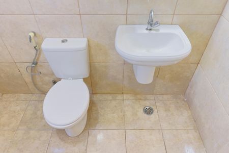 Banheiro da Suíte de casa para alugar com 2 quartos, 72m² em Vila Maria, São José dos Campos