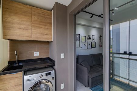 Varanda da Sala de apartamento para alugar com 1 quarto, 36m² em Cidade Monções, São Paulo