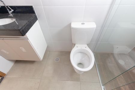 Banheiro de apartamento para alugar com 1 quarto, 40m² em Vila Siqueira (zona Leste), São Paulo