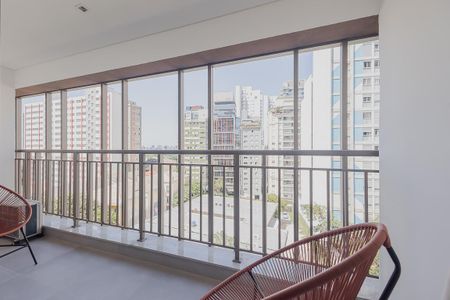 Studio para alugar com 30m², 1 quarto e sem vagaVaranda