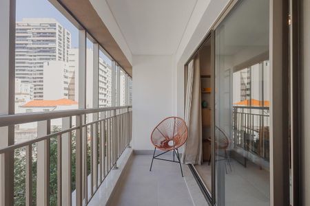 Studio para alugar com 30m², 1 quarto e sem vagaVaranda