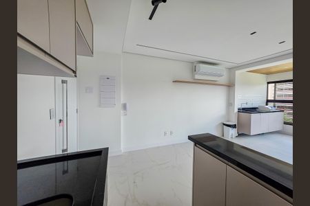 Cozinha de apartamento à venda com 1 quarto, 40m² em Jardim, Santo André