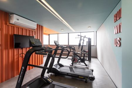 Studio para alugar com 26m², 1 quarto e sem vaga Studio para alugar com 26m², 1 quarto e sem vagaAcademia