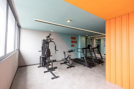 Studio para alugar com 26m², 1 quarto e sem vaga Studio para alugar com 26m², 1 quarto e sem vagaAcademia