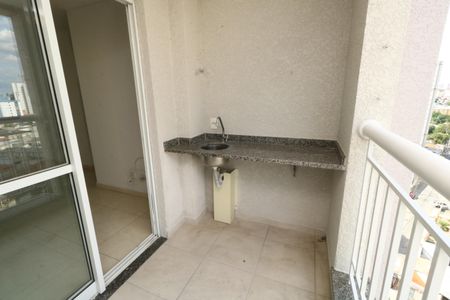 Varanda da Sala de apartamento para alugar com 1 quarto, 59m² em Vila Príncipe de Gales, Santo André