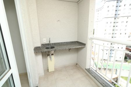 Varanda da Sala de apartamento para alugar com 1 quarto, 59m² em Vila Príncipe de Gales, Santo André