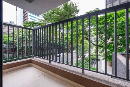 Studio - Varanda de kitnet/studio para alugar com 1 quarto, 27m² em Pinheiros, São Paulo