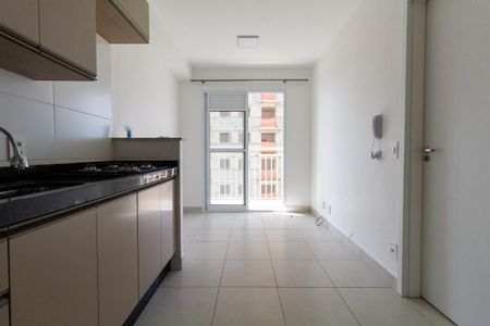 Sala, Cozinha e área de serviço de kitnet/studio para alugar com 1 quarto, 36m² em Vila Ré, São Paulo