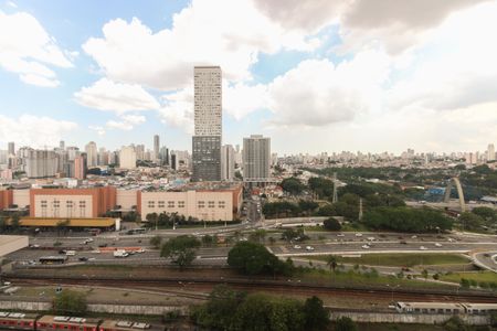 Varanda - Vista  de apartamento à venda com 1 quarto, 38m² em Tatuapé, São Paulo