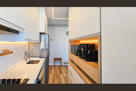 Apartamento à venda com 46m², 2 quartos e 1 vagaCozinha e área de serviço