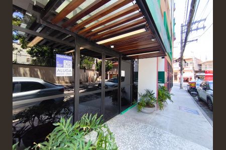 Studio para alugar com 24m², 1 quarto e sem vagaFachada + Plaquinha