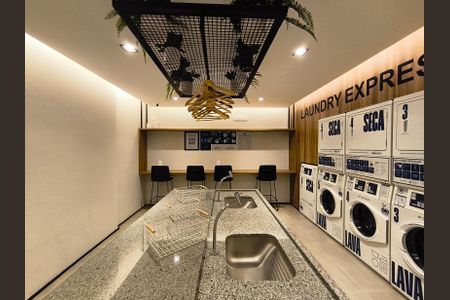 Studio para alugar com 25m², 1 quarto e sem vagaLavanderia