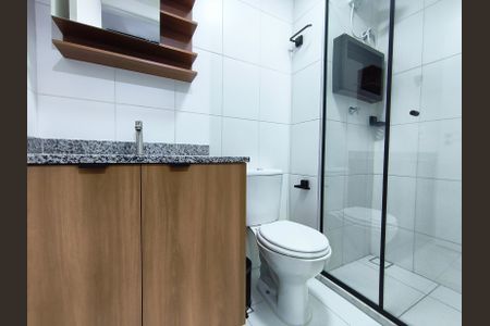 Studio para alugar com 27m², 1 quarto e sem vaga Studio para alugar com 27m², 1 quarto e sem vagaBanheiro