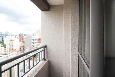 Varanda de apartamento à venda com 1 quarto, 25m² em Vila Nova Conceição, São Paulo