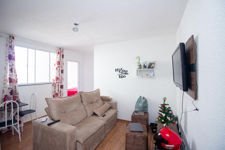 Sala de apartamento para alugar com 2 quartos, 50m² em Chácara Contagem, Contagem