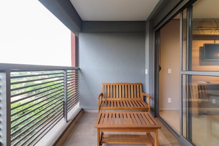 Studio para alugar com 28m², 1 quarto e sem vagaVaranda