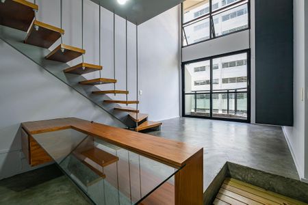 Sala/Cozinha de apartamento para alugar com 1 quarto, 55m² em Paraíso, São Paulo