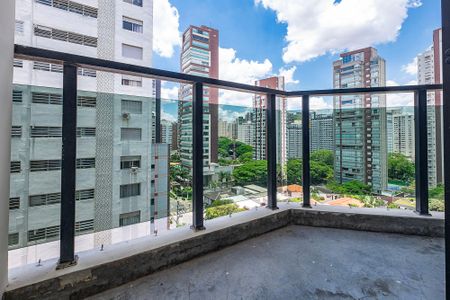 Sala/Cozinha - Varanda de apartamento para alugar com 1 quarto, 55m² em Paraíso, São Paulo