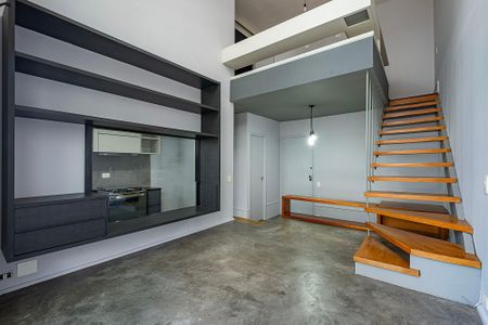 Sala/Cozinha de apartamento para alugar com 1 quarto, 55m² em Paraíso, São Paulo