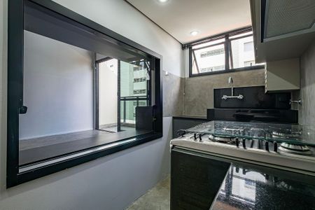 Sala/Cozinha de apartamento para alugar com 1 quarto, 55m² em Paraíso, São Paulo