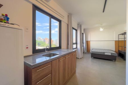 Cozinha de kitnet/studio para alugar com 1 quarto, 24m² em Vila Mariana, São Paulo