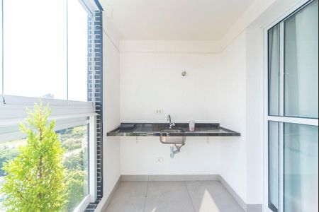 Varanda da Sala de apartamento para alugar com 2 quartos, 61m² em Paraíso, Santo André