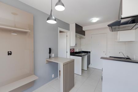 Sala Cozinha de apartamento para alugar com 1 quarto, 28m² em Vila das Belezas, São Paulo