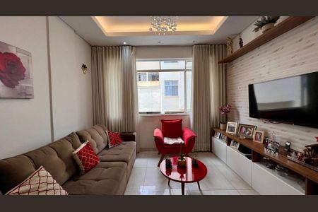 sala  de apartamento à venda com 3 quartos, 100m² em Carmo, Belo Horizonte