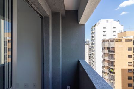 Sacada de apartamento à venda com 1 quarto, 25m² em Vila Nova Conceição, São Paulo