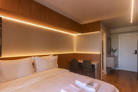 Quarto Suíte de kitnet/studio para alugar com 1 quarto, 24m² em Vila Olímpia, São Paulo