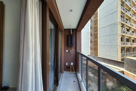 Varanda da Sala  de apartamento para alugar com 1 quarto, 36m² em Botafogo, Campinas