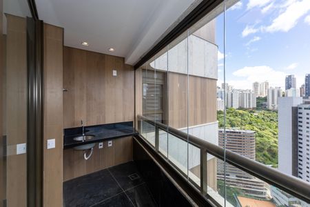 Varanda da Sala de apartamento para alugar com 3 quartos, 142m² em Vila das Flores, Nova Lima