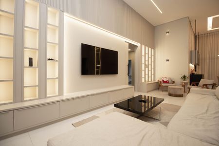 Sala de casa de condomínio para alugar com 5 quartos, 320m² em Estância Quintas da Alvorada, Brasília