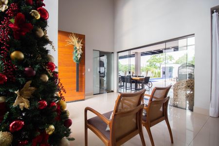 Sala de casa de condomínio para alugar com 4 quartos, 370m² em Condomínio Quintas do Sol, Brasília