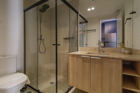 Studio à venda com 30m², 1 quarto e sem vaga Studio à venda com 30m², 1 quarto e sem vagaBanheiro