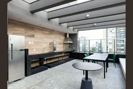 Studio para alugar com 25m², 1 quarto e sem vagaChurrasqueira