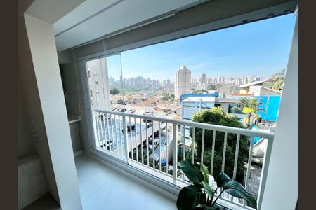 Varanda da Sala de apartamento à venda com 1 quarto, 42m² em Vila Guaca, São Paulo
